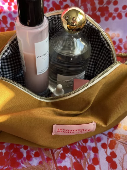 La trousse à make up - Moutarde/ Vichy