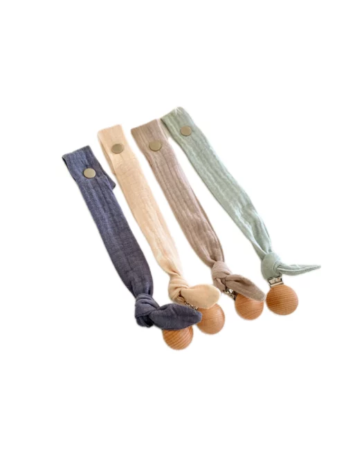 Attache sucette Gaze de coton personnalisable