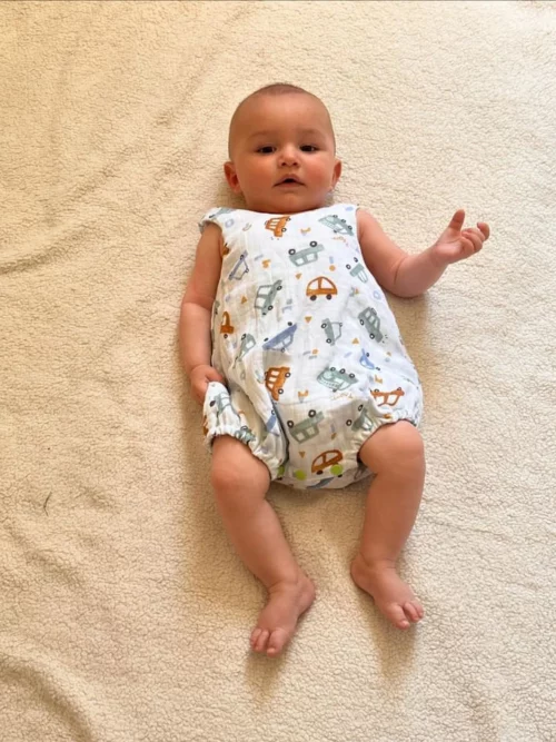 Barboteuse gaze de coton