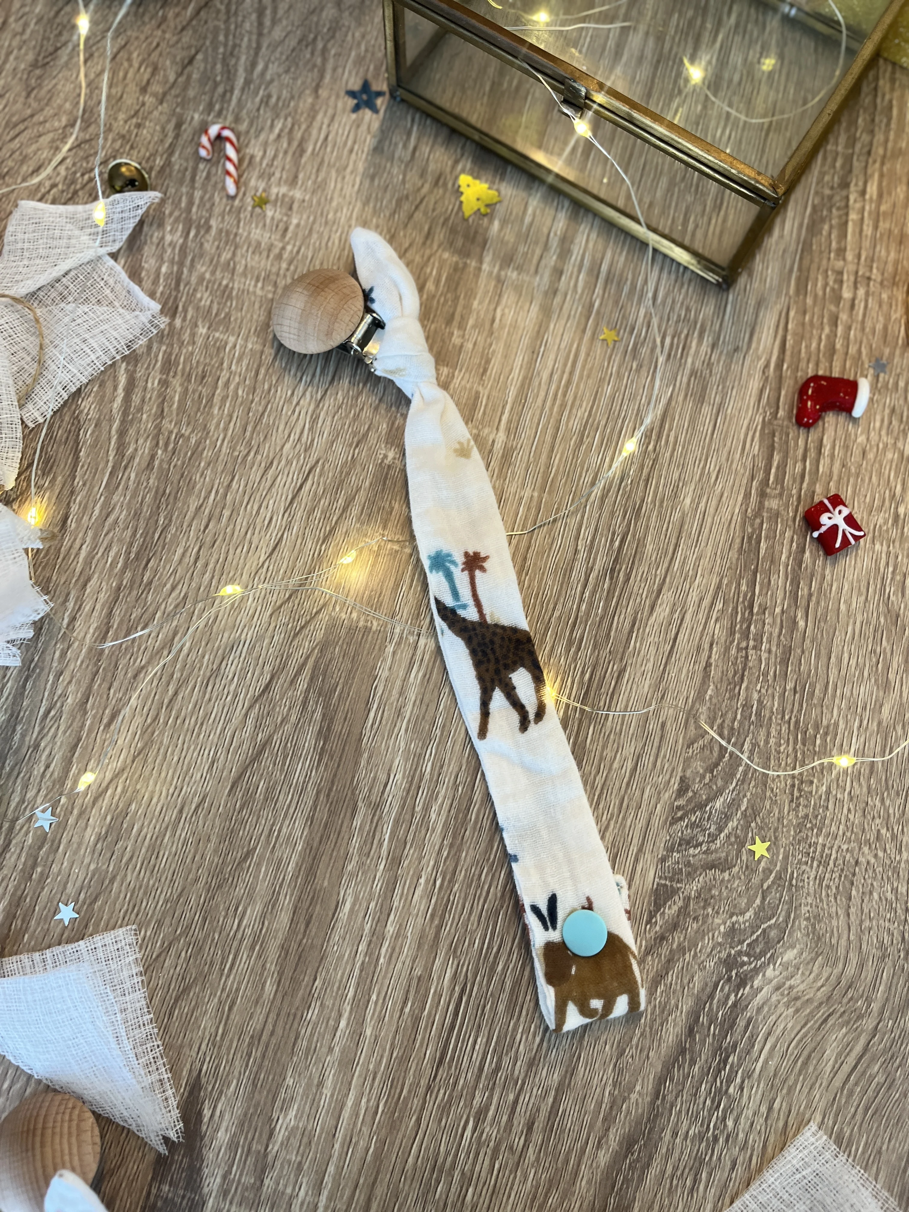 Attache sucette Gaze de coton – Image 4