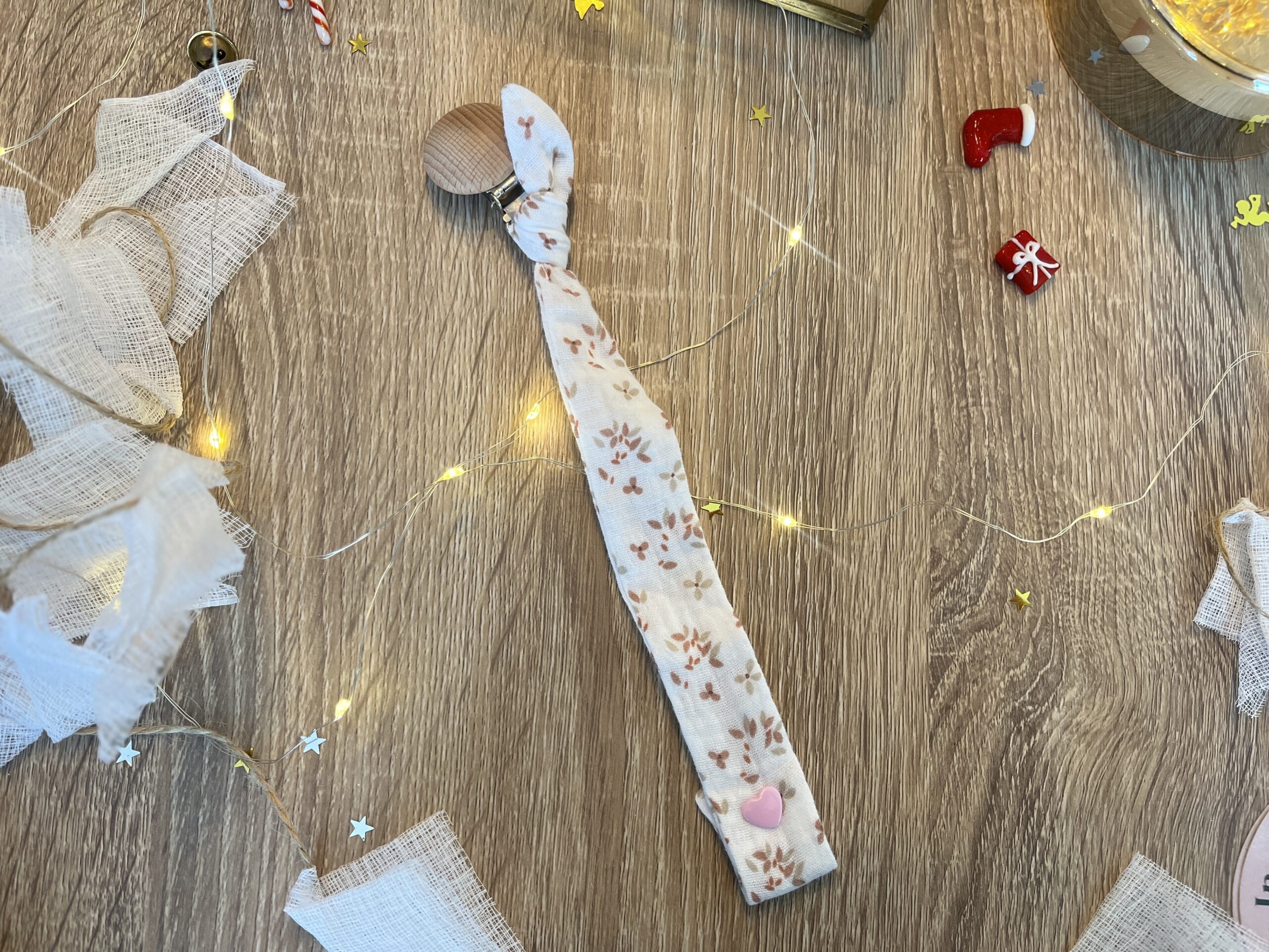 Attache sucette Gaze de coton – Image 3